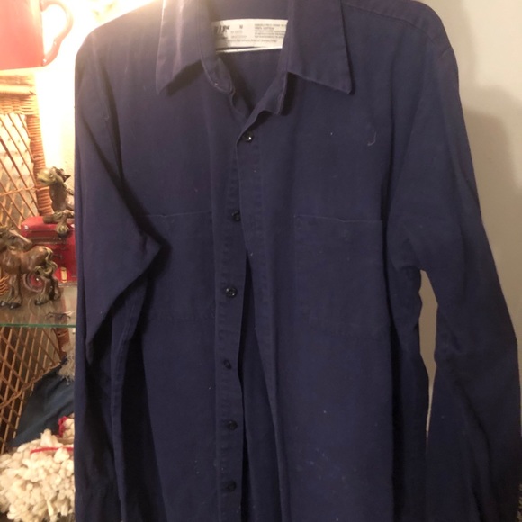 UniFirst Corp Uniforms Other - Men’s Heavy Duty Blue Work Shirt Uni 1st Corp Med